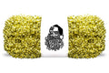 100' Gold Metallic Tinsel Garland
