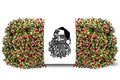 100' Red and Green Metallic Tinsel Garland
