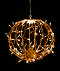 12" Sphere with 120 Orange Lights