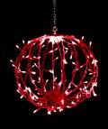12" SPHERE WITH 120 RED LED LIGHTS