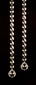 2 Pack 39" Clear Single Strand Curtain Bead