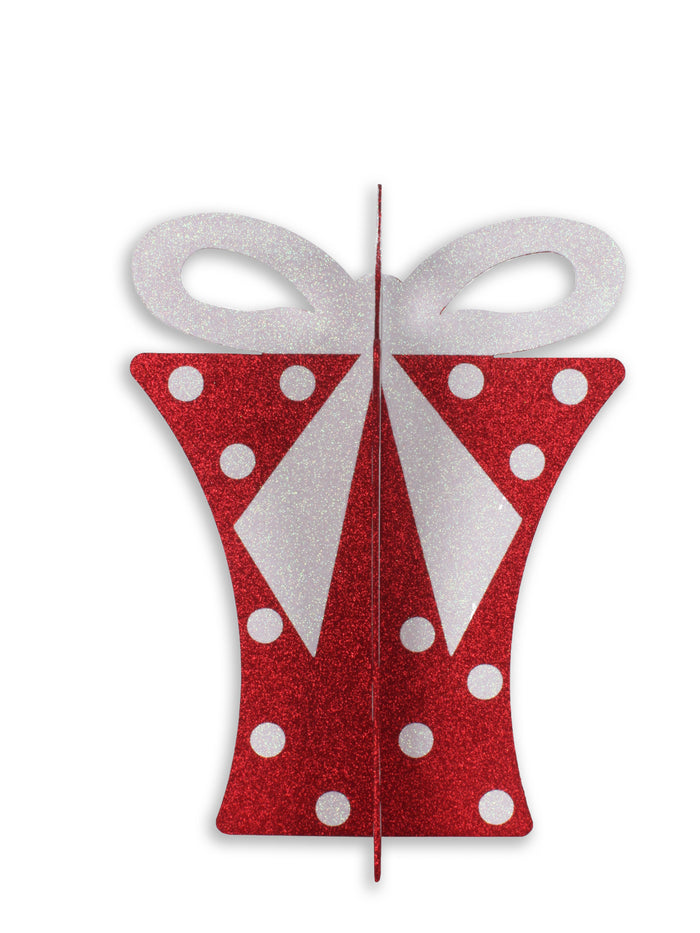 20" Red and White Gift Box
