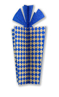 21" Blue and Gold Gift Box