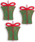 3 Pack 8" Red and Green 3D Gift Box