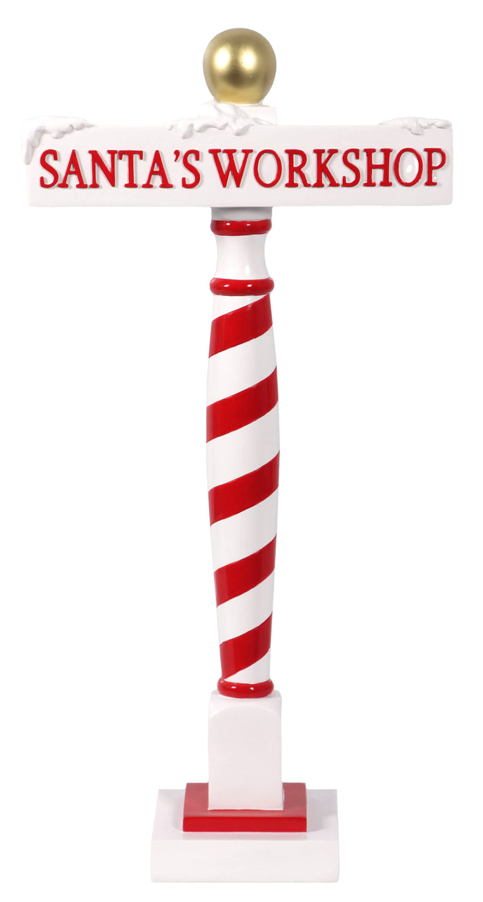 3' Santa's Workshop Sign