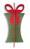 31" Red and Green 3D Gift Box