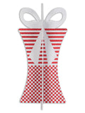 31" Red and White Gift Box