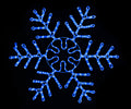 36" Blue LED Ice Snowflake