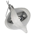 36 Pack Silver Onion Ornament with Glitter Stripes