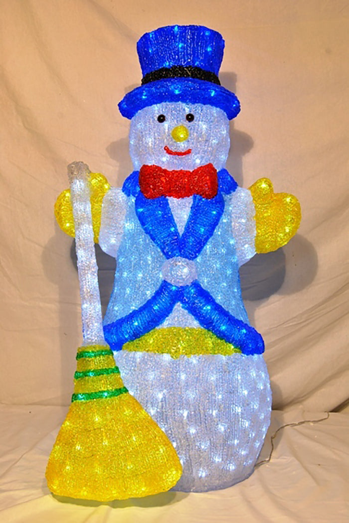 3D Snowman Lit with LEDs 39"