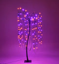 4' Halloween Willow Tree Purple and Orange LEDs