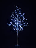 4' Pure White LED Silver Branch Tree