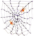 4' Purple & Orange Spider Web Net LED Light