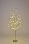 4' Warm White LED Gold Branch Tree
