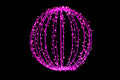 400 Pink 5mm LEDs on 32" Sphere