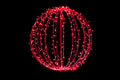 400 Red 5mm LEDs on 32" Sphere