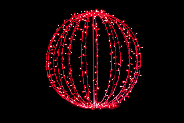 400 Red 5mm LEDs on 32" Sphere