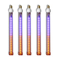 5 Pack 12'' Purple and Orange LED Snowfall Tube