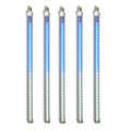 5 Pack 24'' LED Blue-Pure White Snowfall Strobe Tube Light