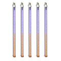 5 Pack 24'' Purple-Orange LED Snowfall Tube
