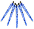 5 Pack of 9" Blue Icicle Retrofit Lamp with LED Lights