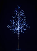 5' Pure White LED Silver Branch Tree