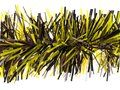 6" Matte Brown Metallic Black Translucent Yellow Garland 20' Section