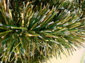 6" Matte Dark Green, Light Green and Gold Snow Tipped Garland 20' Sections