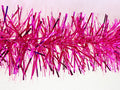 6" Metallic and Transparent Pink Garland 20' Sections