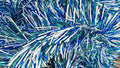 6" Metallic Aqua Translucent Blue and White Garland 20' Section