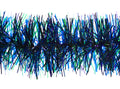 6" Metallic Purple, Translucent Blue and Green Garland 20' Section