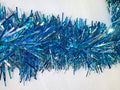 6" Mylar Blue, Aqua and Silver Garland 20' Sections