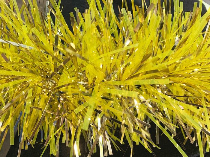 6" Mylar Gold, Translucent Yellow Garland 20' Sections