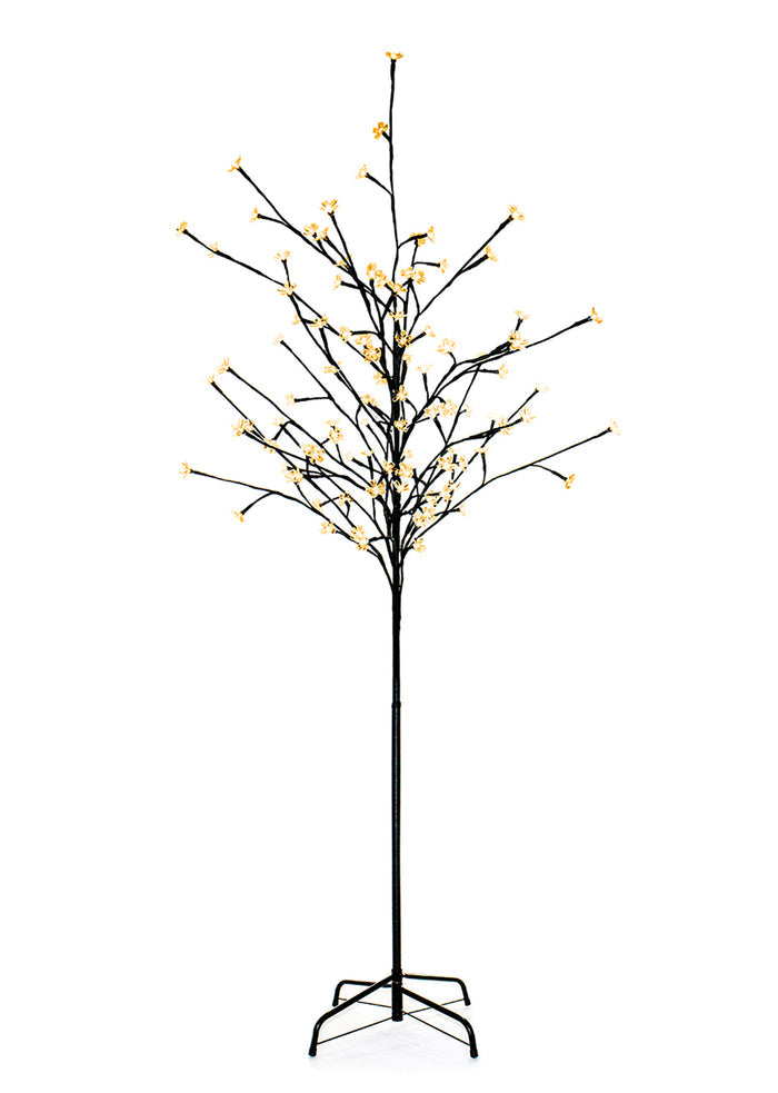6' Orange LED Cherry Tree