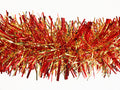 6" Red and Gold Stuffed Garland 20' Long