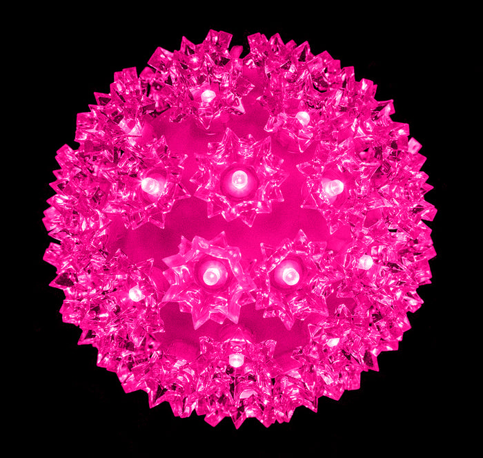 7.5" Sphere 100mm Pink LEDs