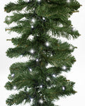 8' Garland Pre-Lit with Crystal Clear  Lights