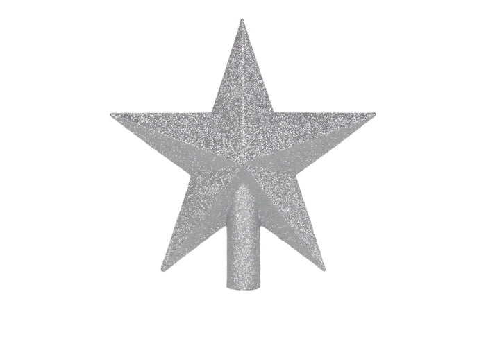 9" Silver Star Tree Topper