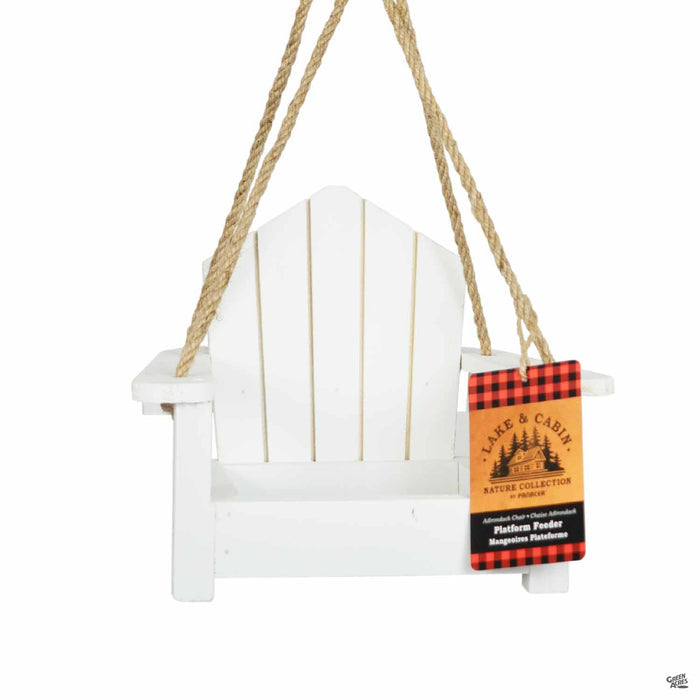 White Adirondack Chair Feeder
