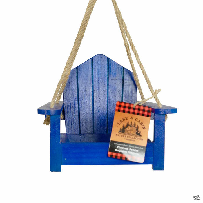 Blue Adirondack Chair Feeder