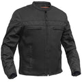 All-Season Men's Textile  Motorcycle Jacket with Reflective Stripes