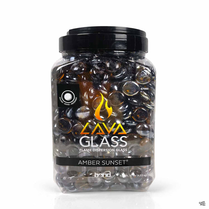 Amber Sunset® Lava Glass