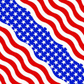 B005 Bandanna Wavy American Flag