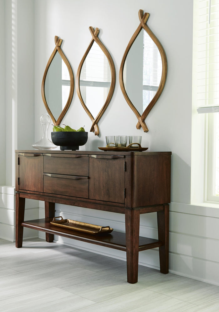 Bartner Accent Mirror - Antique Gold Finish