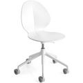 calligaris basil office chair in white