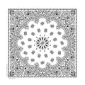 BD254 Bandana Paisley White