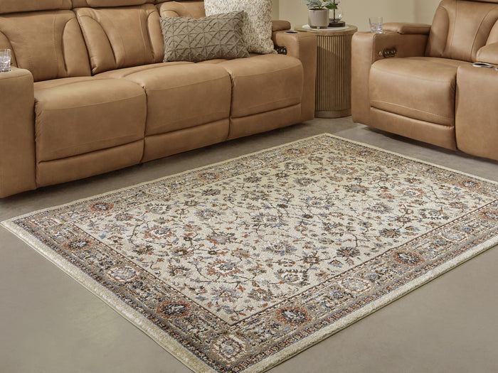 Beritham Rugs Collection - Blue/Brown/Beige