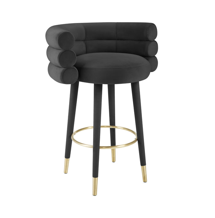 Betty Foam Velvet Barstool