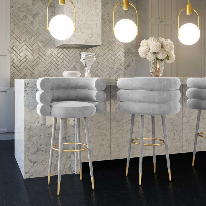 Betty  Velvet Counter Stool