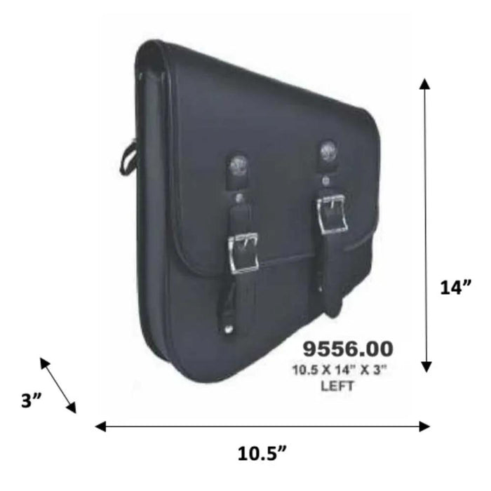 Black - Left Side PVC Swing Arm Bag